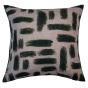Abstract Printed Lines On Linen Olive by Malini | Style Our Home