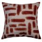 Abstract Printed Lines On Linen Rust by Malini | Style Our Home