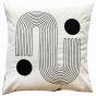 Art Deco Design With Chain Crewel Stitch Blac by Malini | Style Our Home
