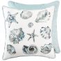 Prnted Shells On Faux Linen Foil by Malini | Style Our Home