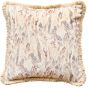 Feather Print On Linen With Fringing Natural by Malini | Style Our Home