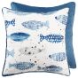 Prntd Fish On Faux Linen by Malini | Style Our Home