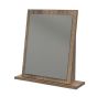 San Jose Small Mirror White Matt & Vintage Oak