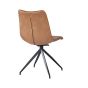 Vali S Pu Brown - Swivel Black Legsby Hertiance Furniture | Style Our Home