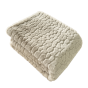 Cloud Design Faux Fur Throw Taupe by Malini | Style Our Home
