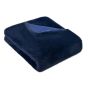Long Hair Faux Fur Throw Navy by Malini | Style Our Home