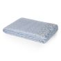 Blue Raise Dot Line Throw On Faux Mohair by Malini | Style Our Home