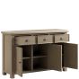 Sartona Oak Large 3 Drawer/ 3 Door Sideboard