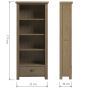 Sartona Oak Large Bookcase With Drawer