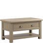 Sartona Oak Coffee Table With 4 Drawers