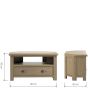 Sartona Oak Corner Tv Cabinet