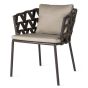 Leo Dining Chair with Almond Seat and Back Cushion by Vincent Sheppard |Style Our Home
