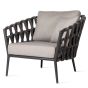 Leo Lounge Chair with Almond Seat and Back Cushion by Vincent Sheppard | Style Our Home