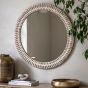 Emery Whitewash Round Mirror by Gallery Living | Style Our Home