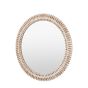 Emery Whitewash Round Mirror
