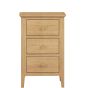 Marken Oak 3 Drawer Bedside