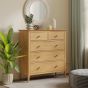 Marken Oak 2 Over 3 Chest by Heritance Furniture | Style Our Home