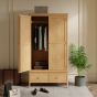 Marken Oak Double Wardrobe With Drawer by Heritance Furniture | Style Our Home