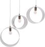 Ara Set Of 3 Silver Ring Pendants E27 60W 3 by Libra Designs | Style Our Home