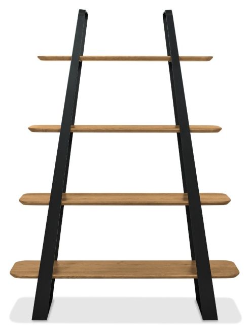 Emerson Rustic Oak & Peppercorn Open Display Unit by Bentley Designs | Style Our Home