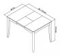 Bergen Oak Small Extending Dining Table