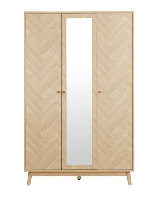 Herringford 3 Door Wardrobe With Mirror by Birlea | Style Our Home