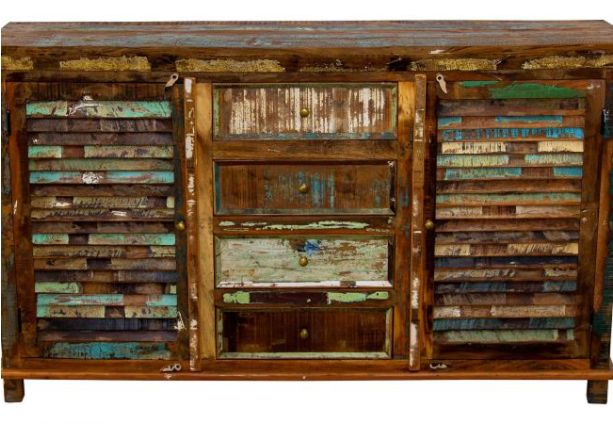 Marine Reclaimed 2 Door 3 Drawer Sideboard
