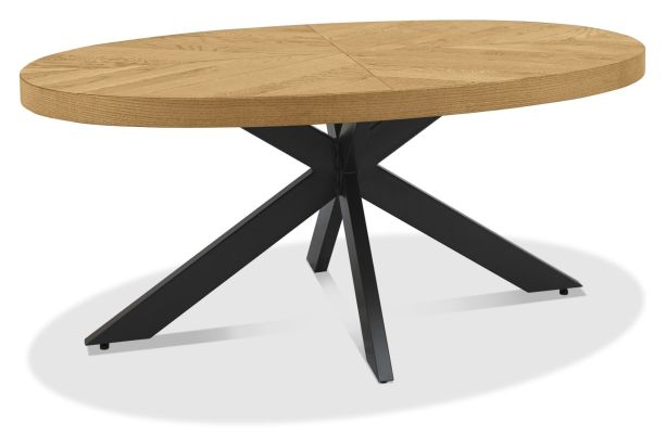 Ellipse Rustic Oak Large Coffee Table by Bentley Designs | Style Our Home