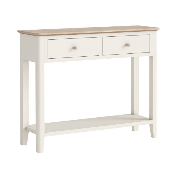 Marlow Coconut Milk Console Table by Corndell/Global Home Group  | Style Our Home