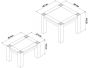 Turin Dark Oak Nest of Lamp Tables
