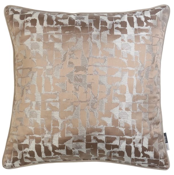 Jaq Abstract Square Satin Taupe