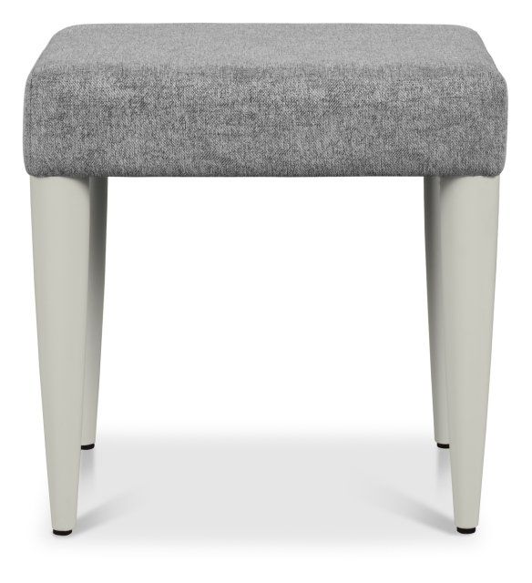 Larsen Scandi Oak & Soft Grey Stool - Grey Fabricby Bentley Designs | Style Our Home