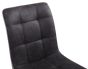 Marlowell Twin Tone Suede Effect Dining Chair – Dark Grey Seat & Black Metal X Frame Legs (2pk)
