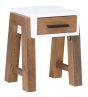 Trinity  - Reclaimed Open Side Table With One Drawer by Baumhaus | Style Our Home