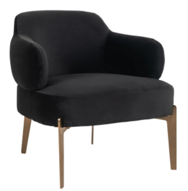  Venus Antraciet Velvet Easy Chair by Richmond Interiors | Style Our Home 