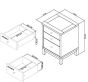 Atlanta Oak 3 Drawer Nightstand - Style Our Home