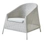 Kingston White Grey Lounge Chair by Cane-line | Style Our Home 