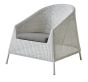 Kingston White Grey Lounge Chair by Cane-line | Style Our Home 