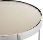 Axel Brushed Nickel Tall Side Table by Prestige |Style Our Home