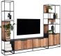Cosmo 2 Doors Open Racks TV Wall Element Bookcase