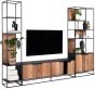 Cosmo 2 Doors Open Racks TV Wall Element Bookcase