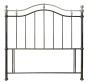 Chloe Black & Shiny Nickel Double Headboard - Style Our Home