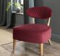 Cecelia Occasional Chair in Crimson Velvet | Style Our Home