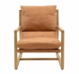 Cervo Vintage Brown Leather Lounge Chair by Gallery Living | Style Our Home