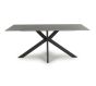 Highgrwick 1.6m Grey Marble Effect Ceramic Dining Table