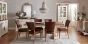 Belgrave Two Tone 6-8 Seater Table & 6 Oak Chairs in Rustic Tan Faux Leather by Bentley Designs | Style Our Home
