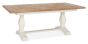Belgrave Two Tone 6-8 Seater Table & 6 Oak Chairs in Rustic Tan Faux Leather by Bentley Designs | Style Our Home