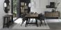 Camden Weathered Oak & Peppercorn Display Cabinet