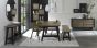 Camden Weathered Oak 4-6 Seater Table & 2 Arm Chairs in Cedar Velvet & Small Bench by Bentley Designs | Style Our Home