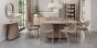 Vega Scandi Oak & Peppercorn Oval Console Table by Bentley Designs | Style Our Home